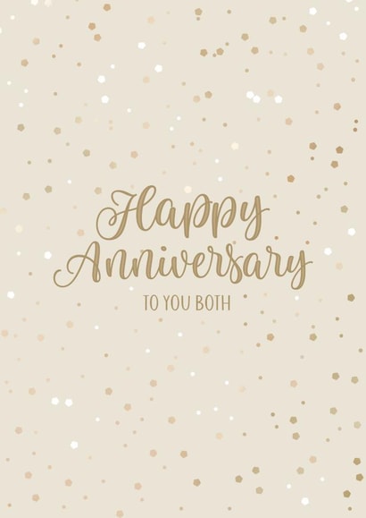 Pretty Anniversary Card - For Both - Gold Confetti created by Evie Garnett Designs