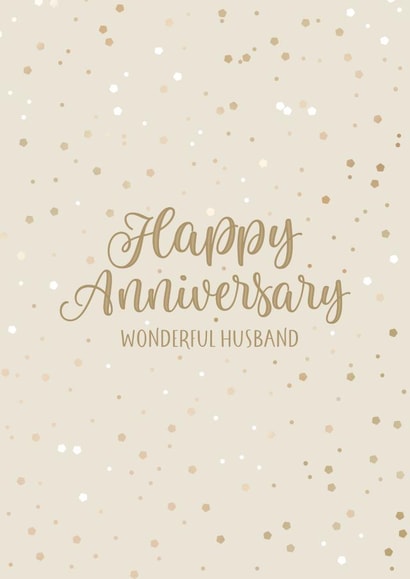 Pretty Anniversary Card - For A Wonderful Husband created by Evie Garnett Designs