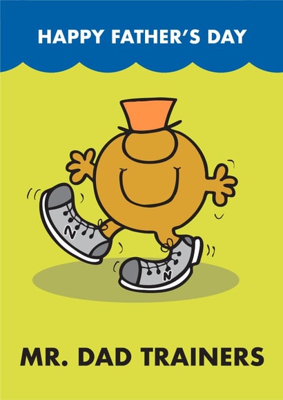 Fun Fathers Day Card - Mr. Silly - Mr. Dad Trainers created by Mr. Men