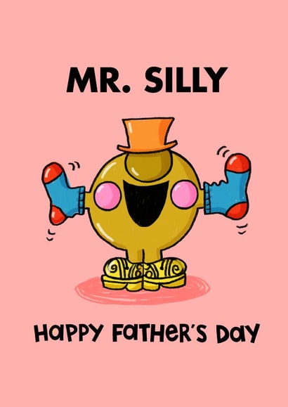 Cute Father's Day Card - Mr. Silly - Mr Men created by Mr. Men