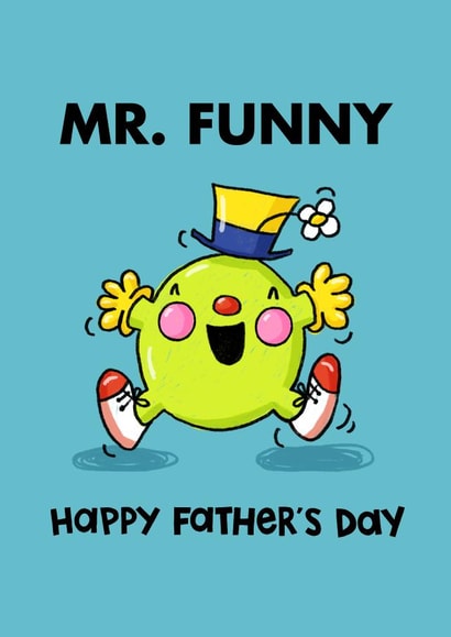Funny Father's Day Card - Mr. Funny - Mr Men created by Mr. Men