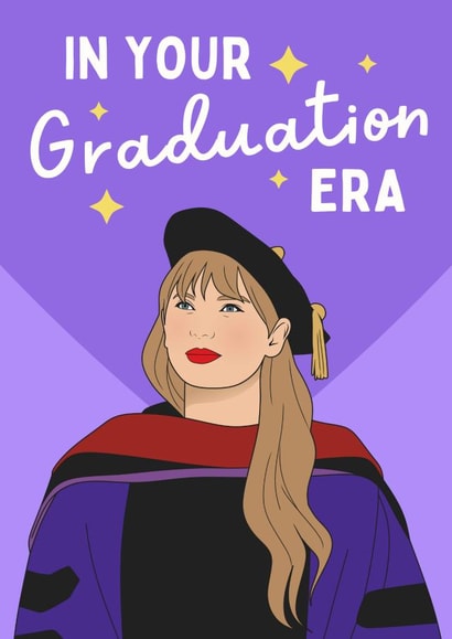 Cute Graduation Card - For Swifties - Graduation Era created by Sundiva Designs
