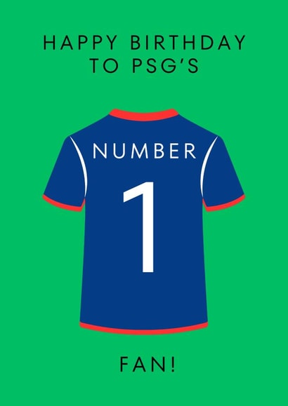 Classic Birthday Card - For Him - PSG Paris Saint-Germain created by SC Designs