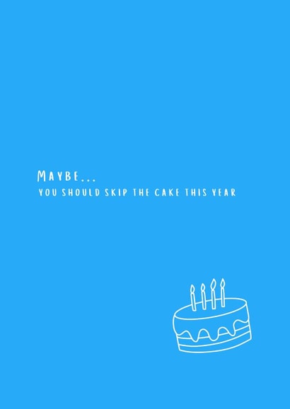 Funny Birthday Card for Friends - For all cake lovers created by Just say it