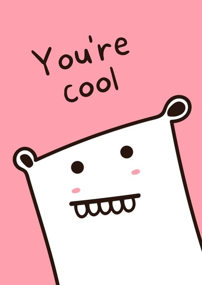 Cute Friendship Cards - For Kids and Best Friends - You're Cool created by Just say it