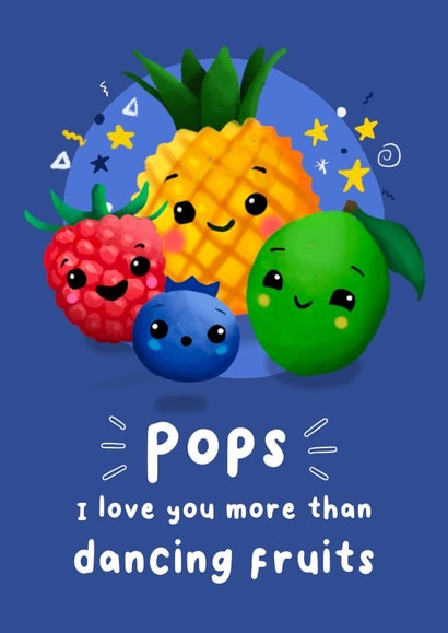 Cute Fathers Day Card - For Pops - From The Kids created by Dolli Does Design