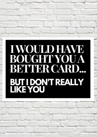 Rude greetings card created by AJAX