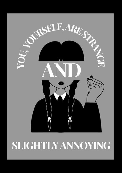 Gothic rude greetings card created by AJAX