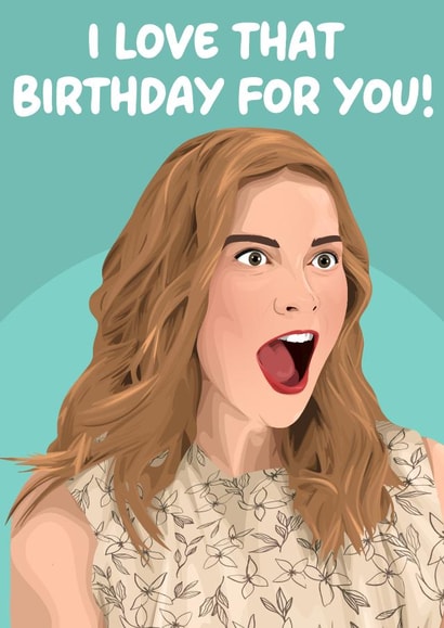 Funny Birthday Card - Alexis Rose - Schitts Creek created by Pink + Pip
