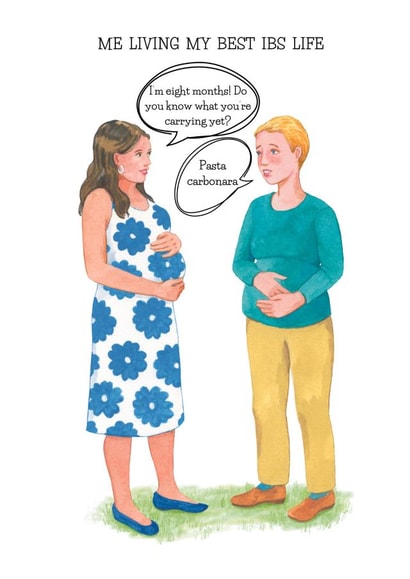 Funny Get Well Soon Card - IBS Humour - Best IBS Life created by Mind Over Letter