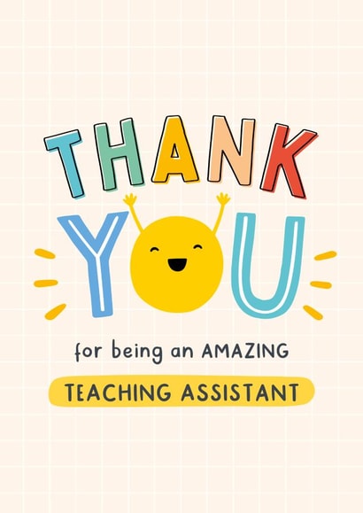 Heartfelt Thank You Card - For Teaching Assistant - Thank You Teacher created by Macie Dot Doodles