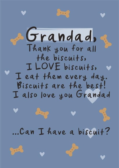 Funny Dog Grandad Card - Grandad Birthday - Father's Day Card - From The Dog created by Heather Alstead Design LTD