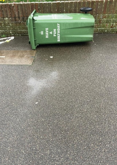 Funny Birthday Card - Wheelie Bin - Have a Fun Day created by OBJECTABLES