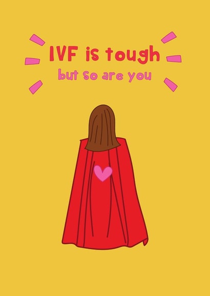 Heartfelt Thinking Of You Card - Fertility - IVF Is Tough created by @Laura Lonsdale Designs