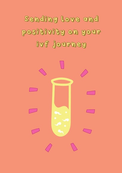 Heartfelt IVF Thinking Of You Card - Fertility - Sending Love created by @Laura Lonsdale Designs