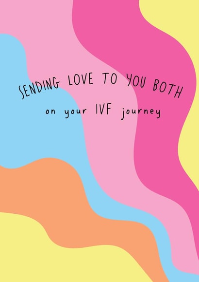 Heartfelt IVF Thinking Of You Card - For Couple - Sending Love To You Both created by @Laura Lonsdale Designs