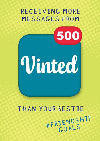 Funny Friendship Card - Vinted Messages created by NICOLA TRAVIS