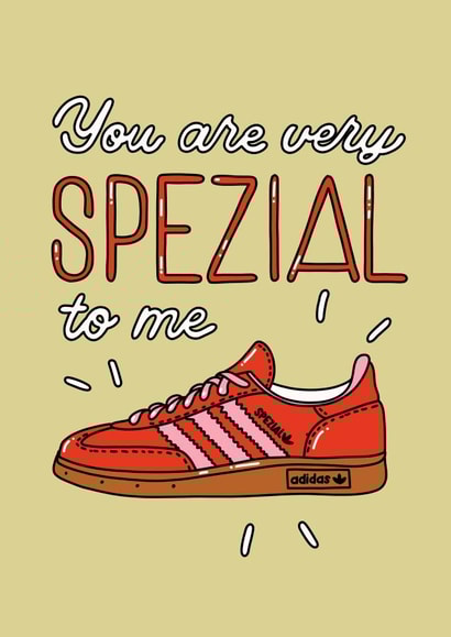 Cute Birthday Card - Adidas Sneaker - You Are Very Spezial To Me created by Lena Lapina