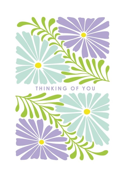 Thinking Of You Card - Modern Gerberas created by Happy Street