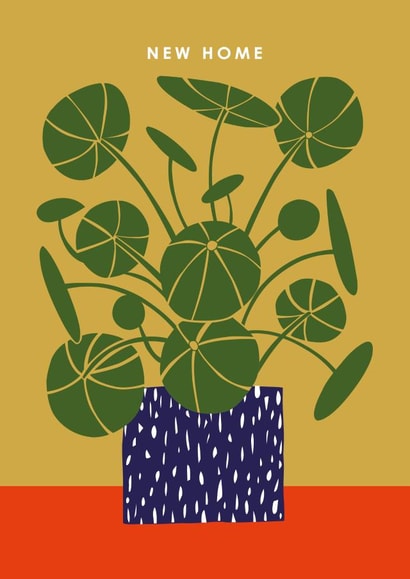 Cute New Home Card - Money Plant Pot created by Happy Street