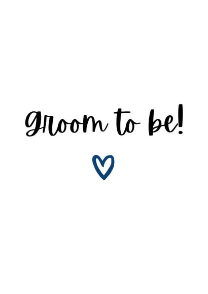 Cute Engagement Card - LGBTQ+ - Groom To Be created by Amy (Hedgecards)