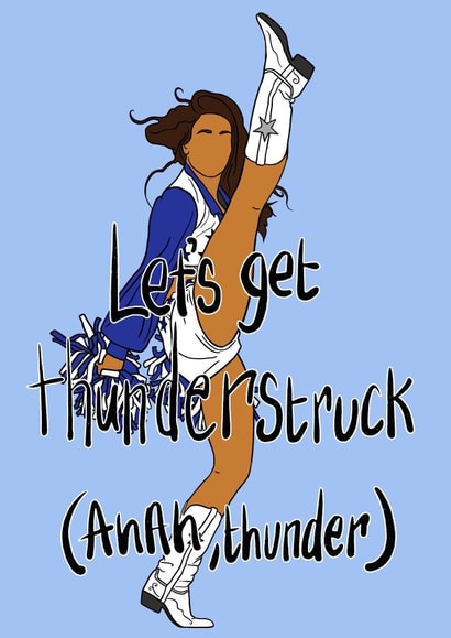 Dallas Cowboys Cheerleaders Celebration Card created by StupidGurl