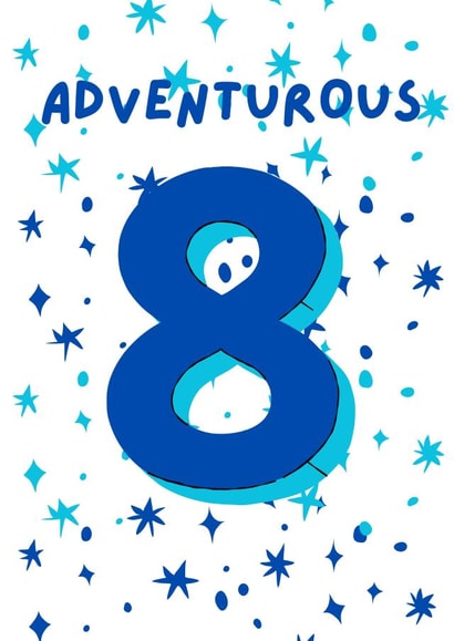 Classic 8th Birthday Card - For Boys - Adventurous created by Northern Balance Design 