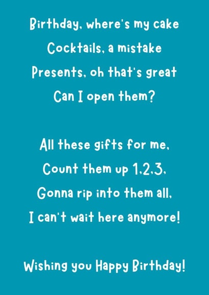 Birthday parody for the music lovers. created by Cardsfrommymind