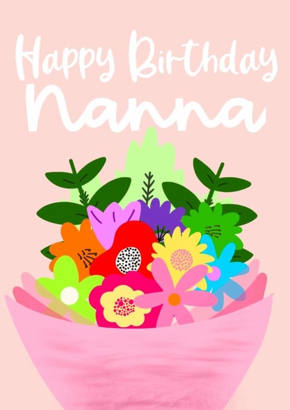 Pretty Birthday Card - For Nanna created by Lots of Love, Hannah 
