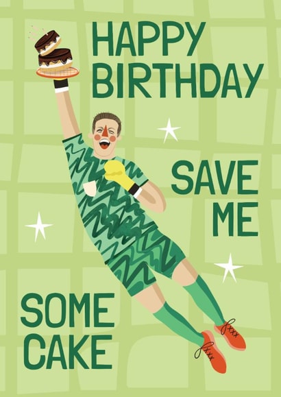 Funny Birthday Card - Jordan Pickford - Football Euros England created by AbiGoLucky