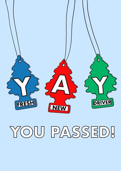 Passing Driving Test Card - You Passed, Driving Test created by AmySrvc Illustration