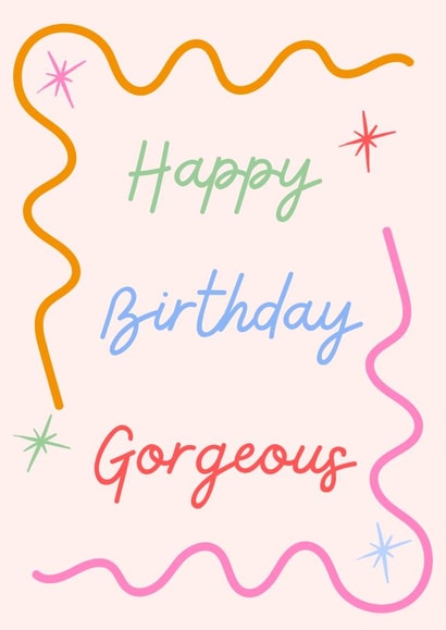 Good Vibes Birthday Card - Cute design - For a Gorgeous Friend, Bestie or Sister created by thelittleone