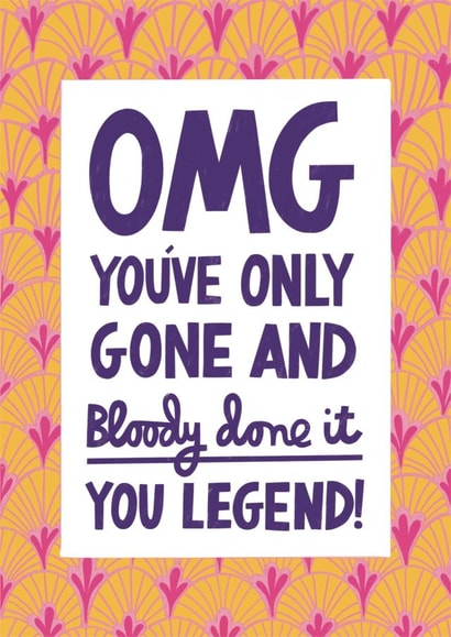 Heartfelt Congratulations Card - You did it! created by Alice Mole Illustration