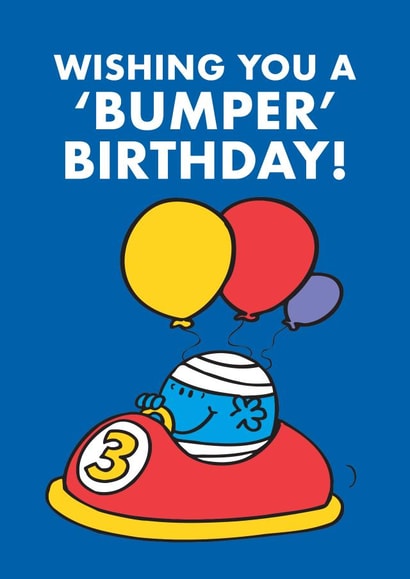 Cute Birthday Card - Mr. Bump - Have a Bumper Day! created by Mr. Men