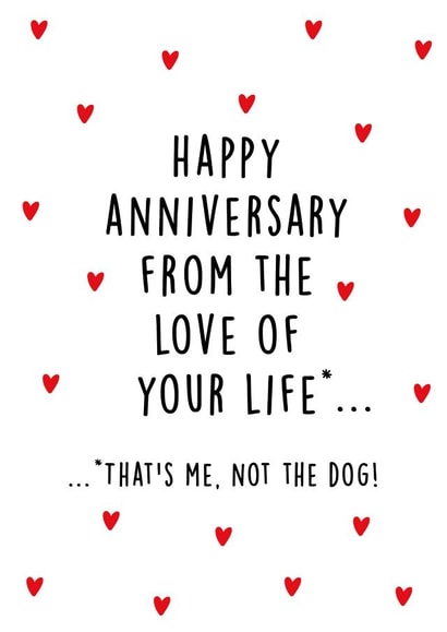 Funny Anniversary card for love of your life created by Kind of Simple Designs