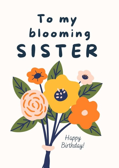 Floral Birthday Card for Sister created by With Love Laxmi
