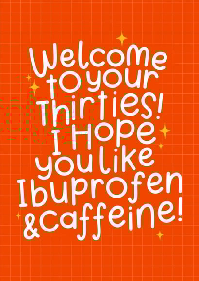 funny birthday card for the new 30 year old in your life created by katie illustrated