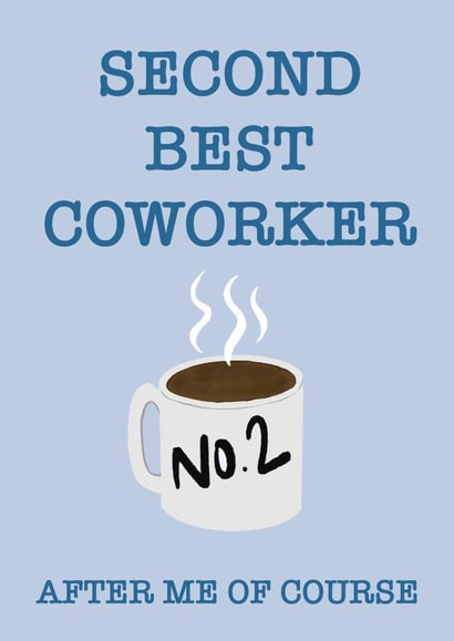 Coworker appreciation card thank you created by Mogs Austin