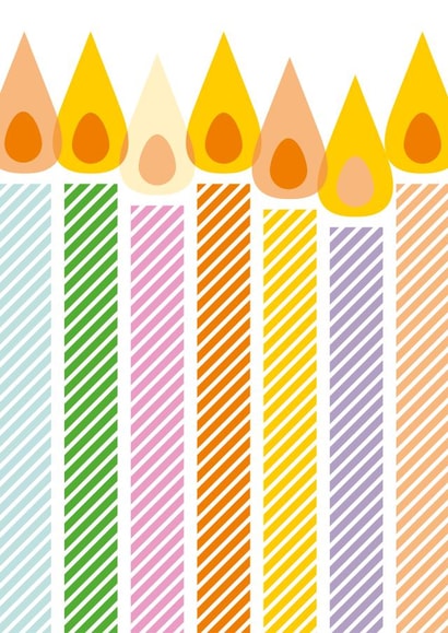 Classic Birthday Card - Birthday Candles created by Dicky Bird