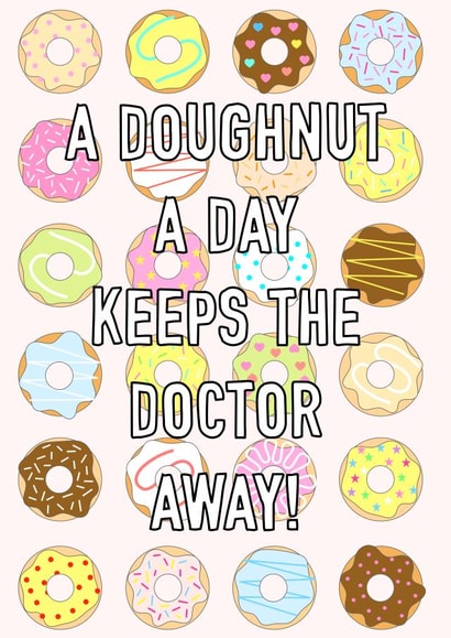 Funny Doughnut Lovers Card created by Adam Regester