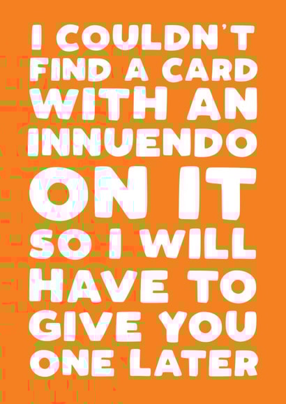 Funny Birthday Card - Innuendo Pun - For Partner - Naughty created by Pickled Prints