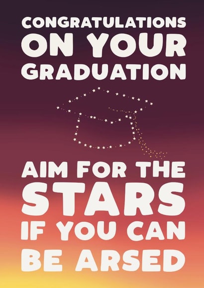 Graduation - positive note - aim for the stars created by Pickled Prints