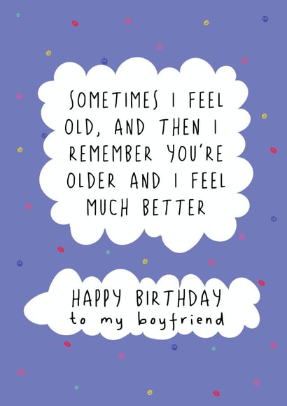 Funny Boyfriend Birthday Card created by @Laura Lonsdale Designs
