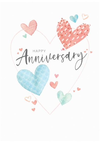 Pretty Anniversary Card - Love Hearts created by Orchard Design House