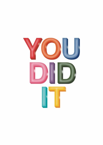 Bold and Bright Celebration Star Card - You Did It created by Sunflowers & Sarcasm