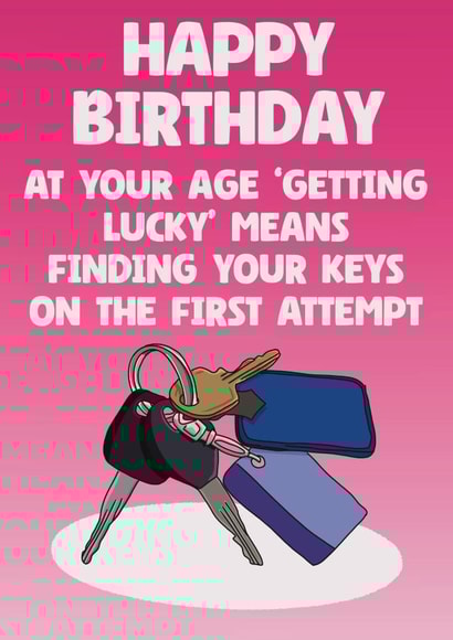 Cheeky ‘Getting Lucky’ Birthday Card created by The Joyful Rose