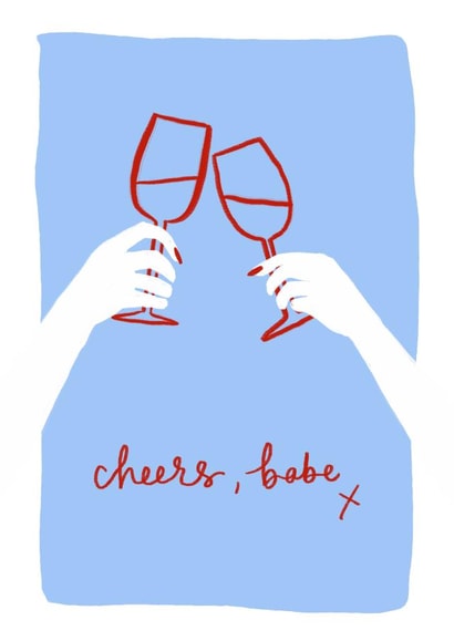 Cheers, babe x created by Bee Davies