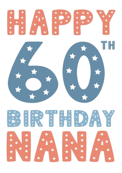 Happy 60th Birthday Nana created by Mint Maker Studio