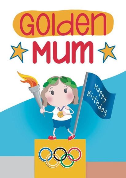 Funny Birthday Card - Mum - Gold Medal Winning created by Presents Felt