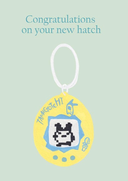 New baby card - Congratulations on your new hatch created by Charlotte Farr